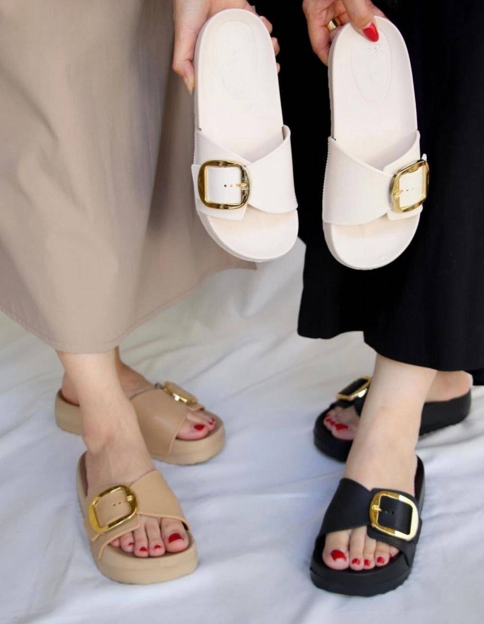 دمپایی زنانه سگک دار هایلین